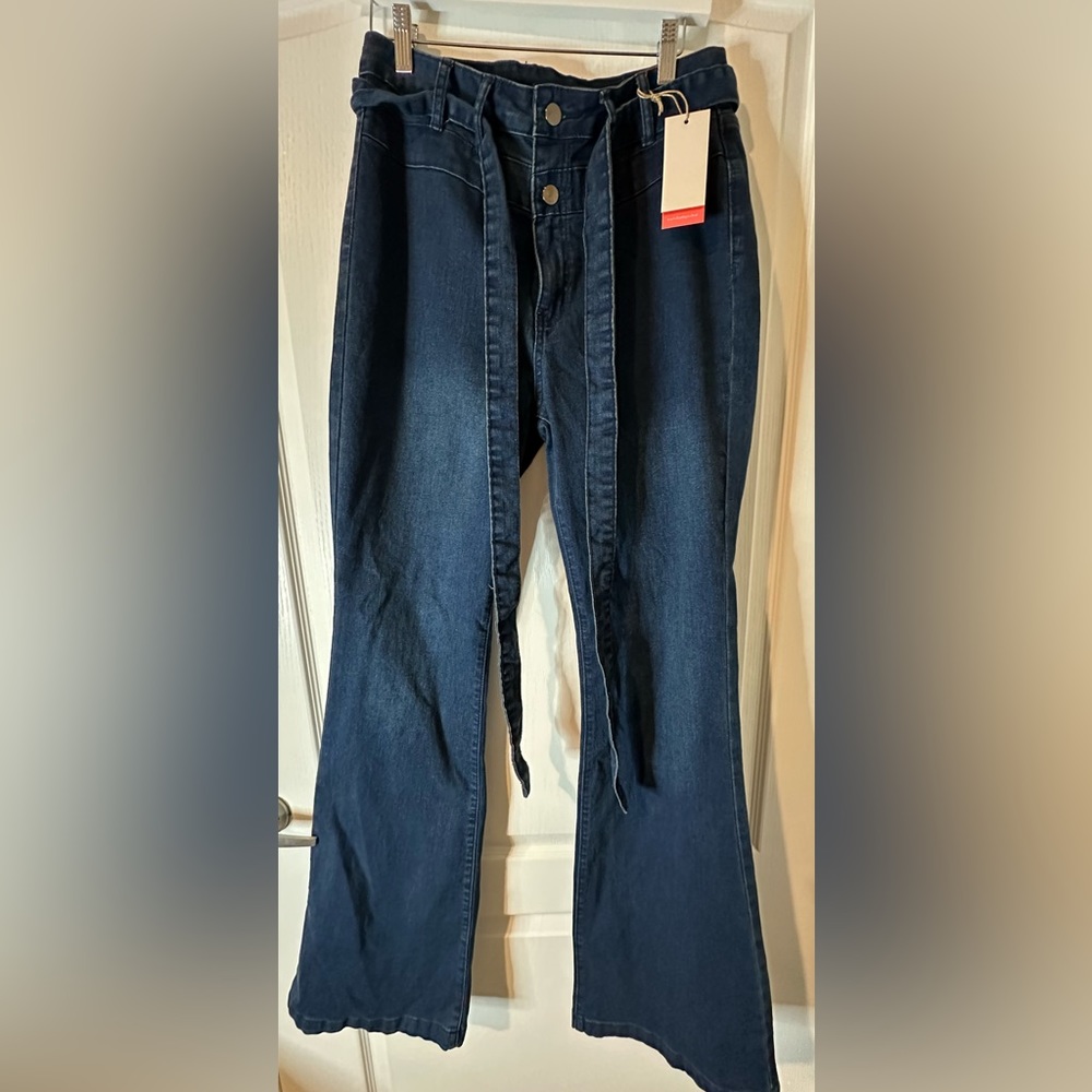 Stretch Bell Bottom Jeans